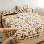 Leopard Faux Fur Fitted Sheet