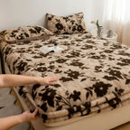 Leopard Faux Fur Fitted Sheet