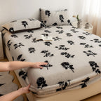 Leopard Faux Fur Fitted Sheet