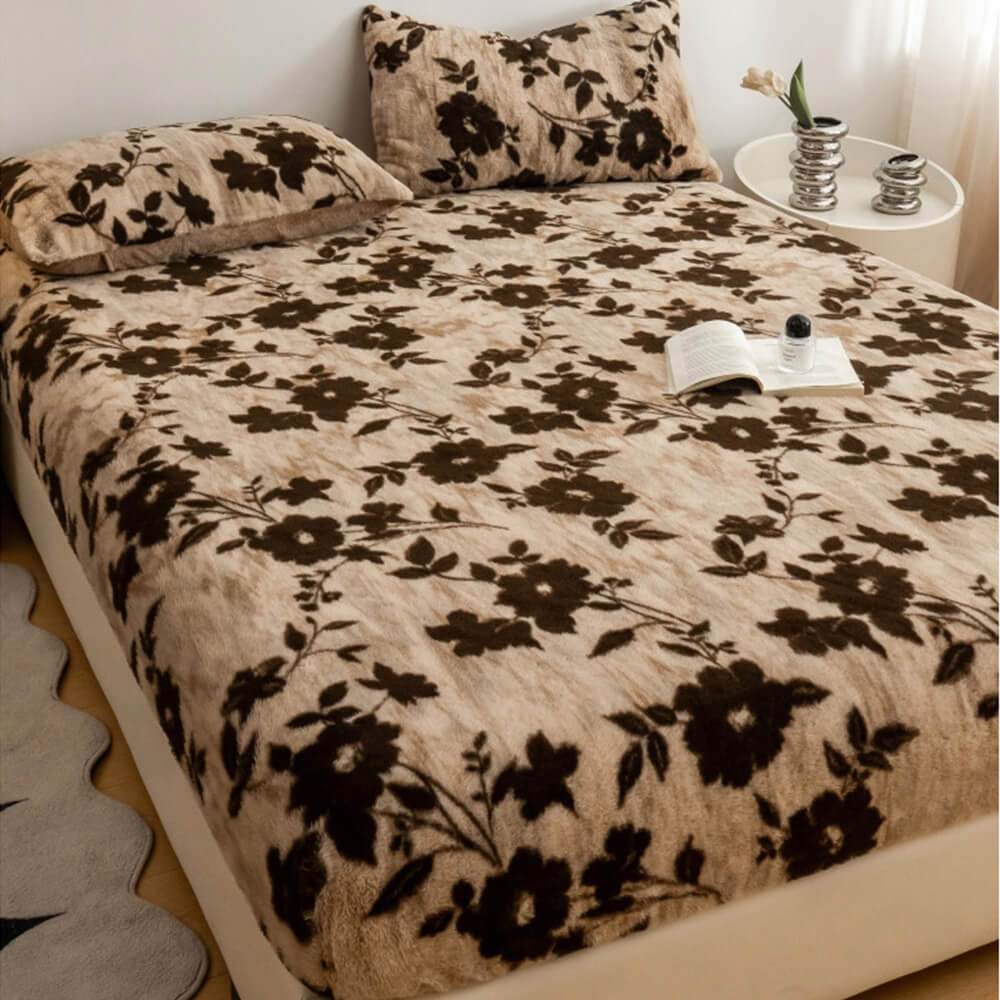 Leopard Faux Fur Fitted Sheet