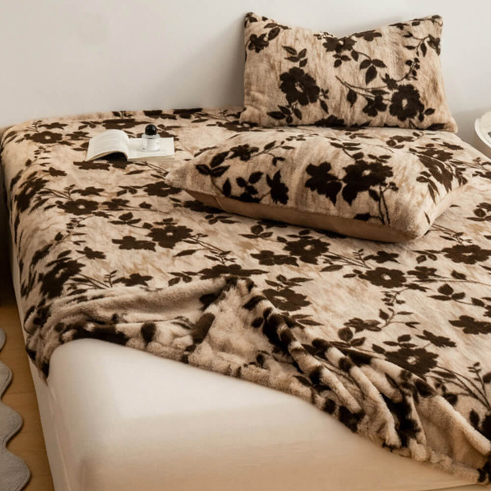 Leopard Faux Fur Fitted Sheet