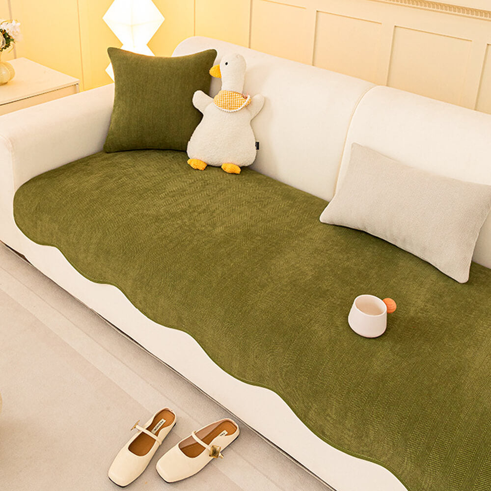 The Herring Chenille Minimal Couch Cover
