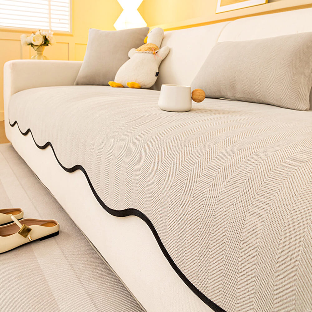 The Herring Chenille Minimal Couch Cover