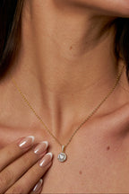 Halo Radiance Moissanite Necklace