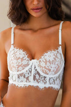 Julia White Lace Lingerie Set