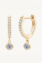 Kiara Moissanite Drop Earrings