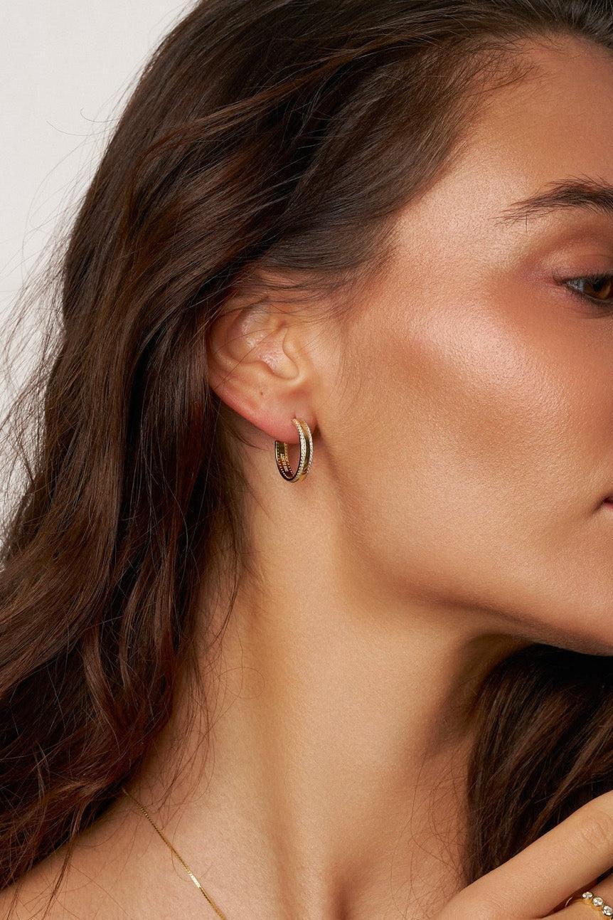 Lana Moissanite Hoop Earrings