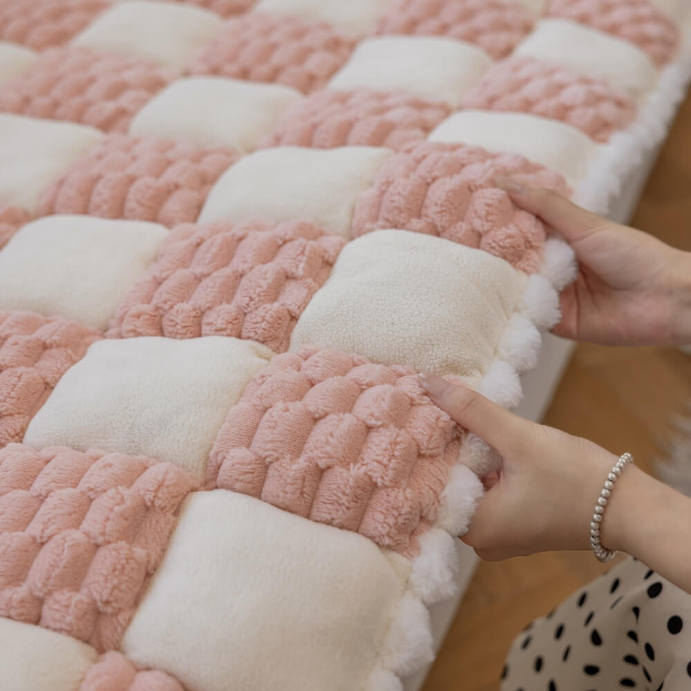 The Plush Block Couch Cover