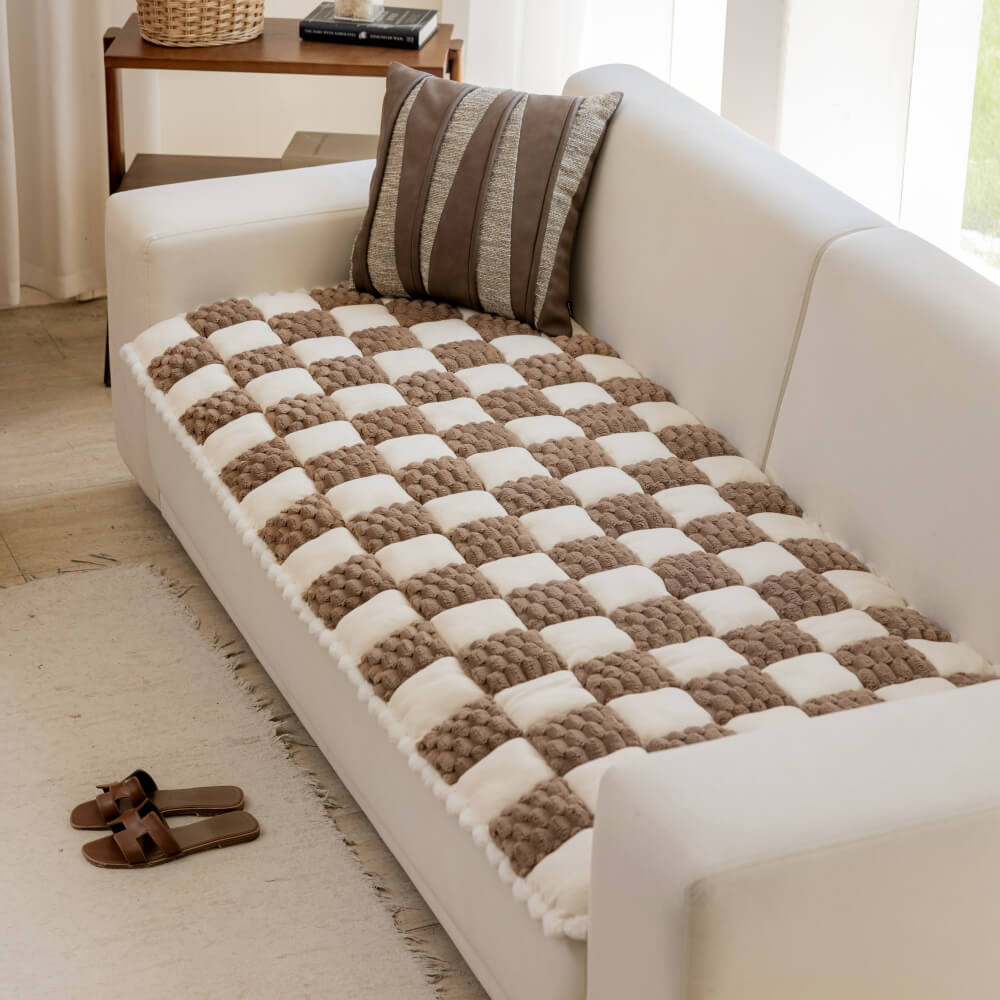 The Plush Block Couch Cover