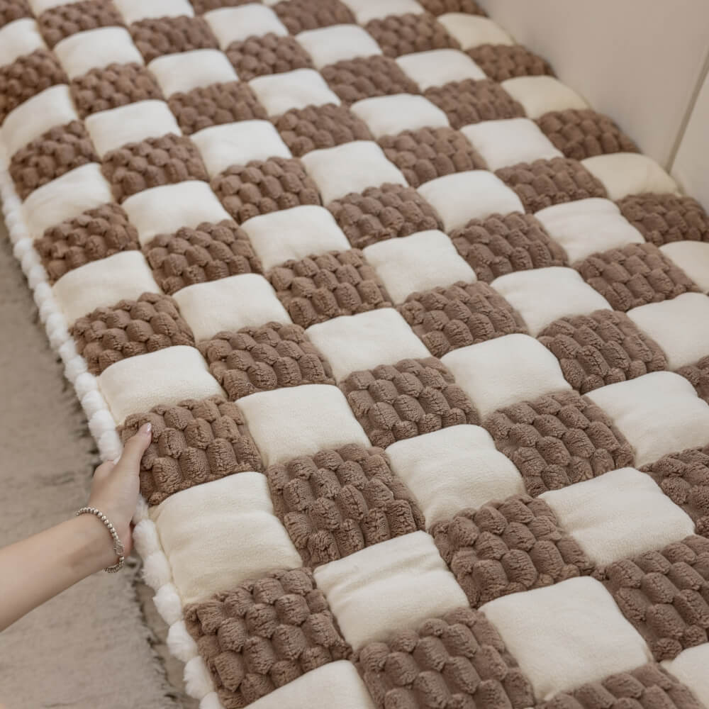 The Plush Block Couch Cover