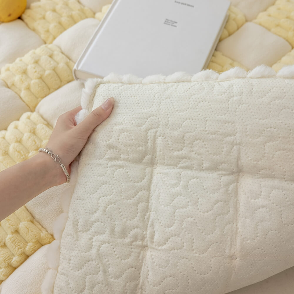 The Plush Block Couch Cover