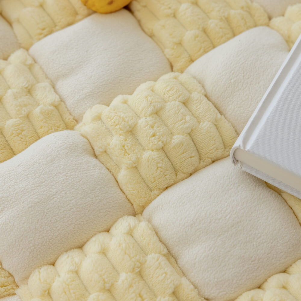 The Plush Block Couch Cover