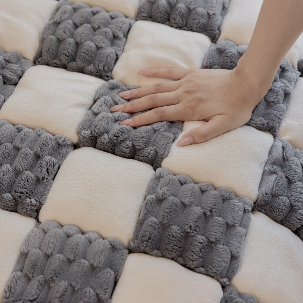 The Plush Block Couch Cover