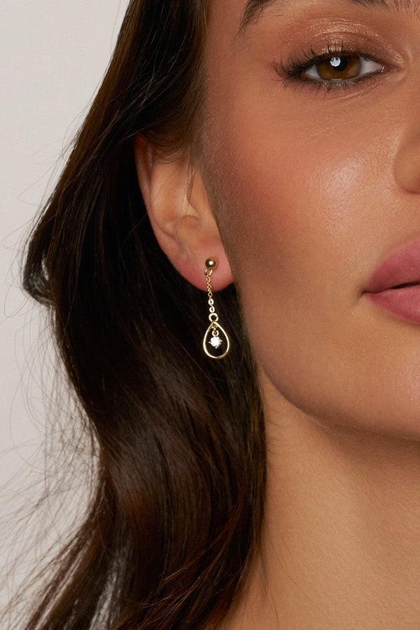 Radiance Drop Moissanite Earrings