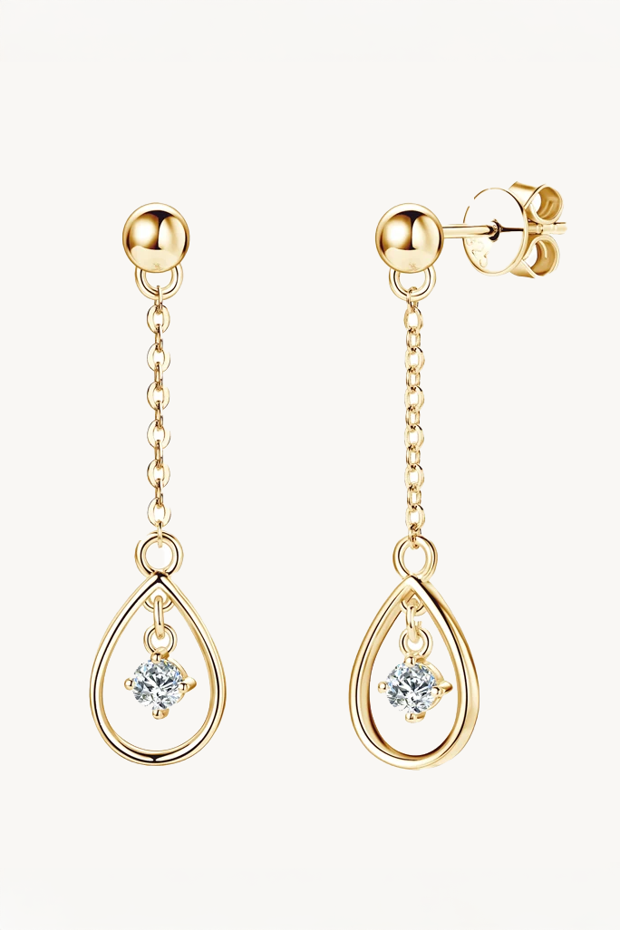 Radiance Drop Moissanite Earrings