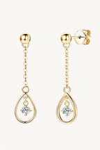 Radiance Drop Moissanite Earrings
