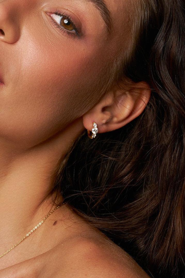 Radiance Moissanite Hoop Earrings