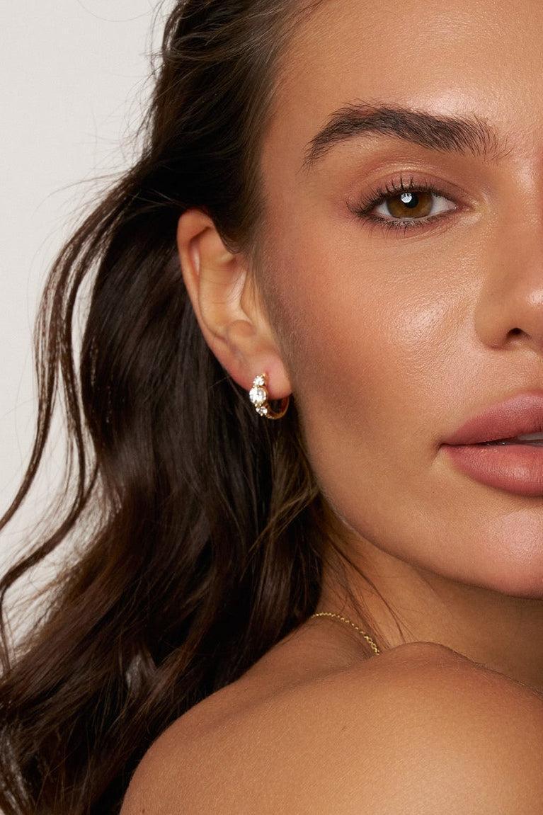 Radiance Moissanite Hoop Earrings