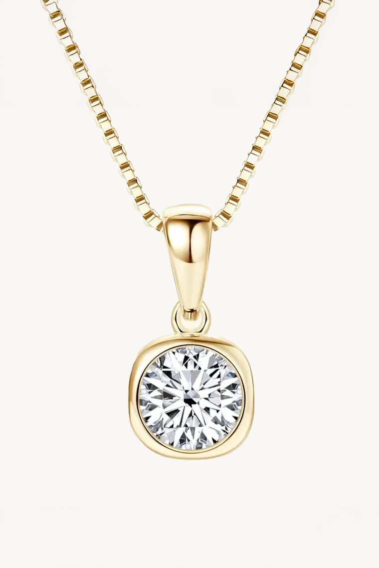 Radiant Cushion Moissanite Pendant Main image