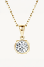 Radiant Cushion Moissanite Pendant