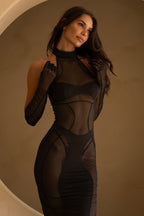 Raven Sheer Desire Dress Set