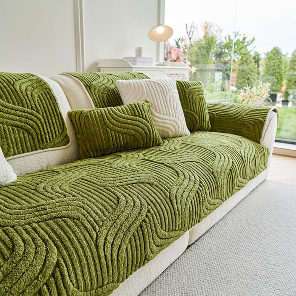 Geo Plush Couch Cover Image principale du produit