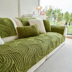 Geo Plush Couch Cover