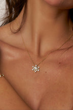 Snowflake Spark Moissanite Necklace