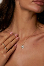 Snowflake Spark Moissanite Necklace