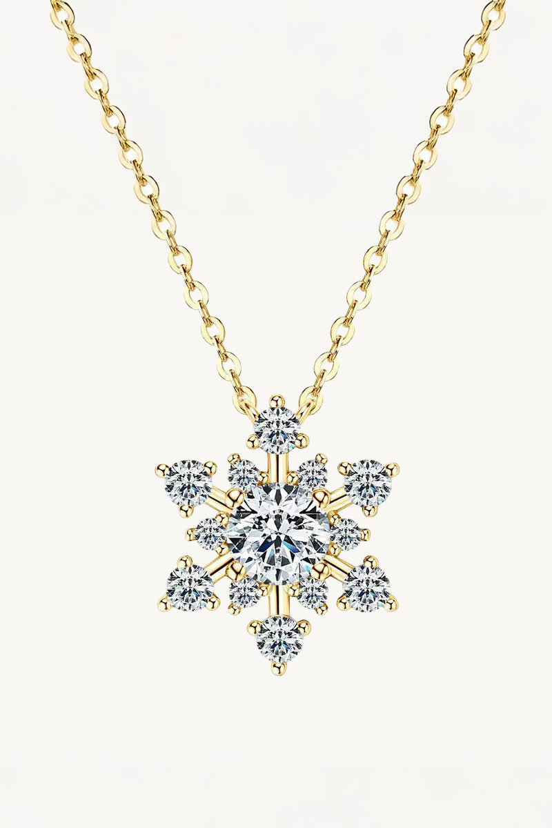 Snowflake Spark Moissanite Necklace Main image