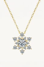 Snowflake Spark Moissanite Necklace
