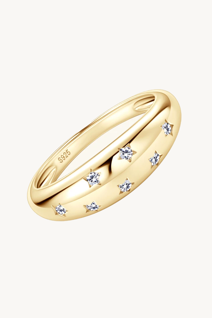 Starry Grace Moissanite Ring Main image