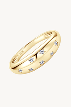 Starry Grace Moissanite Ring