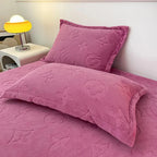 Mono Floral Milk Velvet Bedding Combination