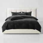 Mono Floral Milk Velvet Bedding Combination
