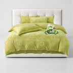 Mono Floral Milk Velvet Bedding Combination